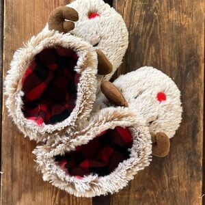 Target Furry Reindeer Slippers